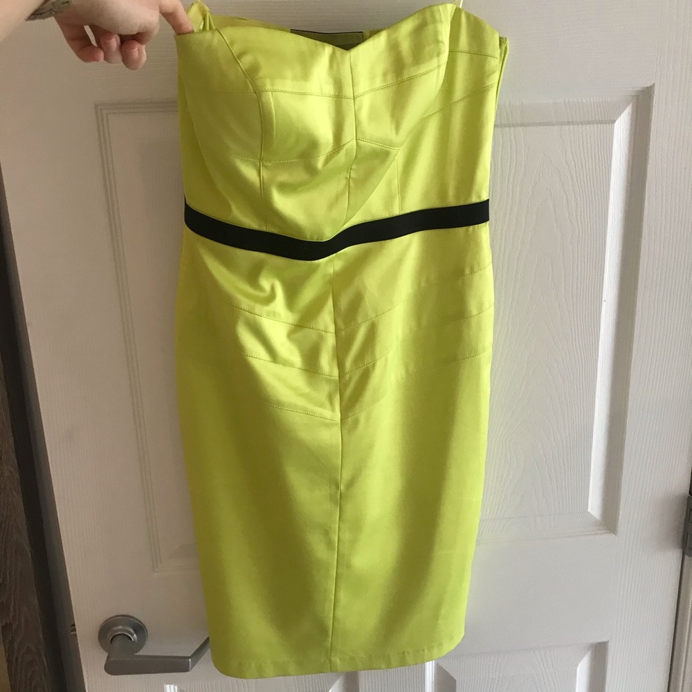 Beautiful Chartreuse Sheath Party Dress